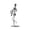 1#, variant on Metal Musician Figurine 5.1" Player Statue Silver Metal Art Sculpture For Home Desk Decor Music Lover (Random Style)