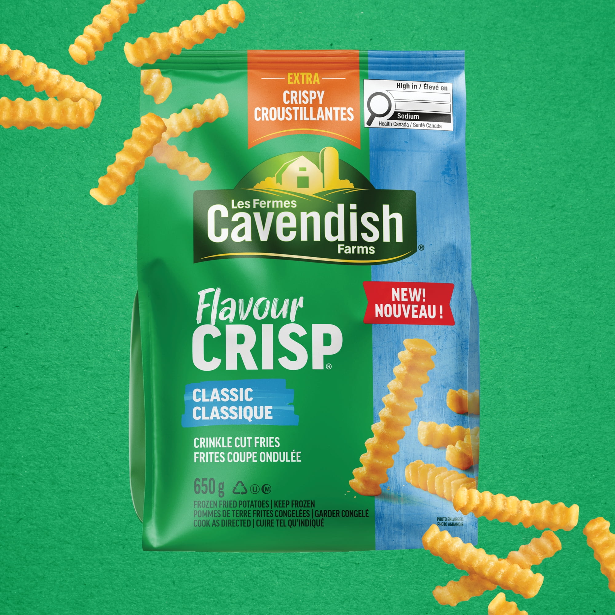 Cavendish Farms FlavourCrisp Classic Crinkle Cut Fries | Made in Canada | Proud Canadian Company, FlavourCrisp Crinkle Cut