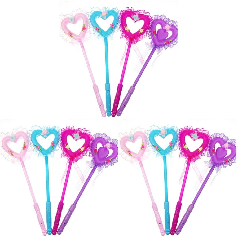 Wand Flashing Light Party Stick Fairy Sticks Hearts Up Kids Favor Sets  Girls Costume Accessories Tinkerbell Glowing Led