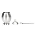 thumbnail image 1 of Egg Shaped Condiment Container Stainless Steel with Spoon Oval Condiment Jar For Spice Sugar Kitchen Resturant, 1 of 5