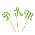 thumbnail image 2 of Darling Souvenir Custom Initials Wedding Cupcake Toppers Personalized Party Dessert Decorations - Pack Of 20, 2 of 3