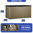 ModFusion 230 Gallon DoubleWall Deck Box Brown, Premium Outdoor