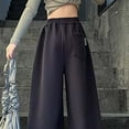 thumbnail image 7 of oqasdz Girls Pants Child Kids Baby Wide Leg Baggy Stretchy Basic Harem Sweatpants Solid Color Trousers Size 13 Y-14 Y, 7 of 7