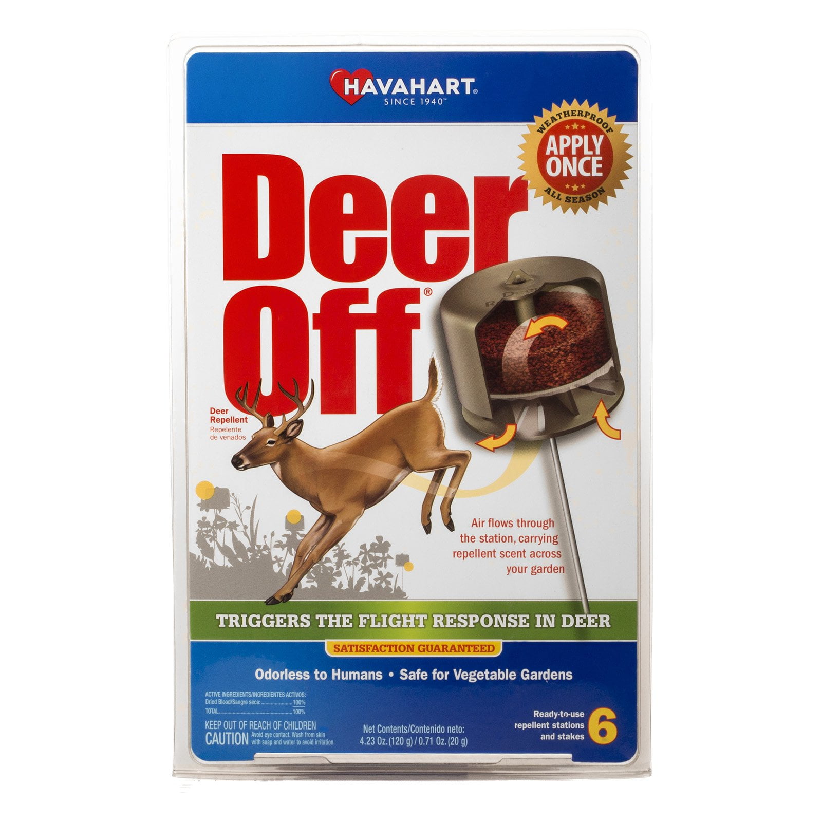 Havahart DO56006 Deer Off Deer Repellent 6 Count