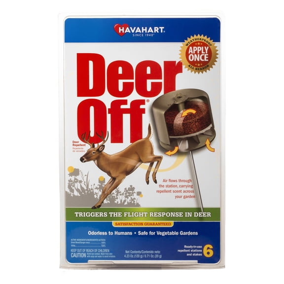 Havahart DO5600-6 Deer Off Weatherproof Deer Repellent, 6-Pack