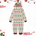 thumbnail image 2 of Odeerbi Christmas Onesie Pajamas for Family Holiday Sleep Jumpsuit Long Sleeve Family Christmas Pajamas Matching Sets Toddler Printed Loungewear Jumpsuit Sleepwear Xmas PJs Set Khaki, 2 of 6