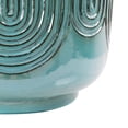 thumbnail image 3 of Beautiful 16 Inch Soft Teal Debossed Ceramic Planter by Drew Barrymore, 3 of 8