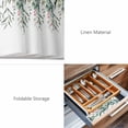 thumbnail image 6 of Placemats Set of 6, Green Leaves Woven Placemat, Linen Place Mats for Kitchen/Dining Tables, Eucalyptus Leaves Weeping Summer Botanical Washable Table Mats for Party, 6 of 8