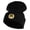 Black, variant on Metallic Golf Crest Sport Embroidered Iron on Patch 12 Inch Long Knitted Beanie - White OSFM