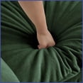 thumbnail image 3 of Green Chenille 4-Piece Modular Sectional Sofa with Ottomans – Modern Living Room Comfort, 3 of 13
