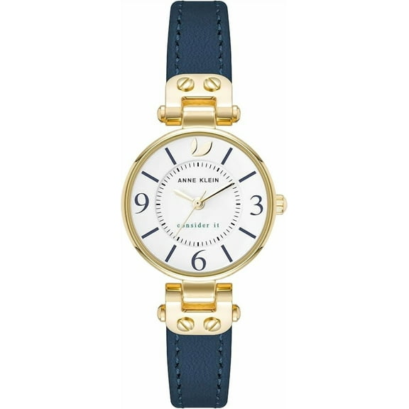 Anne Klein Sustainable Leather Strap Ladies Watch