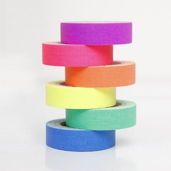 ShenMo UV Color Strip Fluorescent Black Light Strip Reagent Strip, 6 Color Fluorescent Strip 6pc Cloth Strip