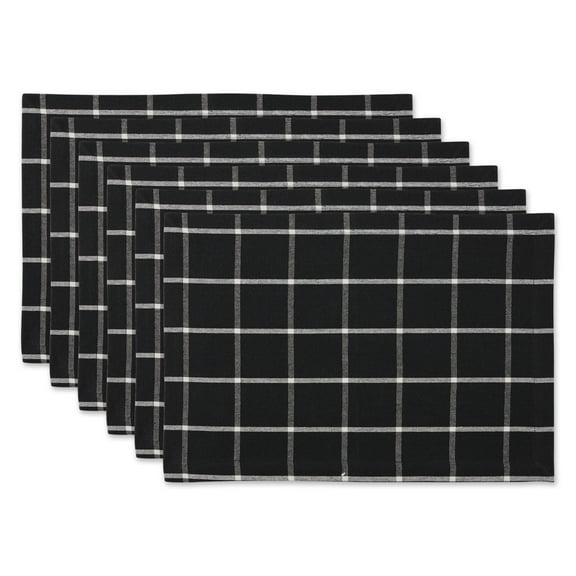 Black Check Placemat (Set of 6)