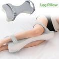 thumbnail image 4 of Deals! 1 * Side Sleeping Knee Pillow Knee Pillow | Ergonomic Side Sleeping Pillows | Knee Support Pillow |Foam Knee Pillow Leg Support Pillow With Straps Dorm Room Essentials For Girls Gray, 4 of 6