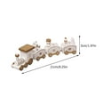 thumbnail image 2 of VERDANVERSE 2Pcs Tabletop Mini Train Wood Decoration for Holiday Home Decor, 2 of 8