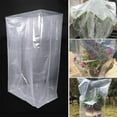thumbnail image 2 of 3Pcs Plant Covers Greenhouse Plastic Film Antifreeze Plastic Film Antifreeze Insulation for Potted Plants, Crops (B 80 ×110cm), 2 of 6