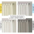 thumbnail image 3 of Cortinas H.VERSAILTEX de lino natural con lengüeta en la parte superior, 213 cm de longitud, 2 paneles, 3 of 8