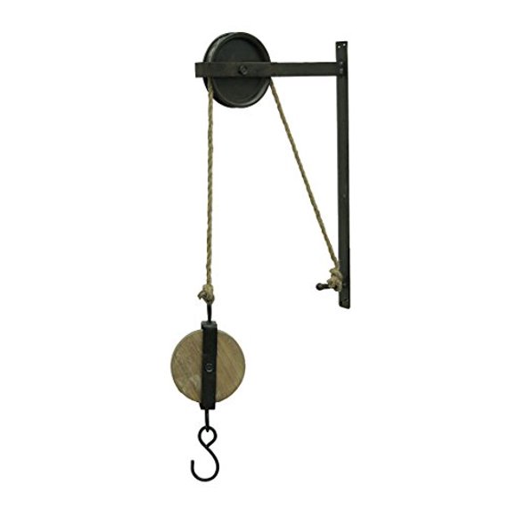 Special T Imports 30" Decorative Wall-Mounted Pulley