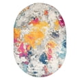thumbnail image 2 of World Rug Gallery Area Rugs Bohemian Geometric Modern Dining Room Rug Living Room Rugs New - MULTI 5'x6'6" Oval, 2 of 8