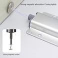 thumbnail image 4 of Tope Puerta Ajustable para Muebles Amortiguador Armario Hardware (plateado) 10 Uds., 4 of 7