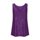 thumbnail image 5 of mfyjkho Tops Para Mujer, Vestido Informal De Lentejuelas Con Cuello Redondo Y Sin Mangas Para Mujer, De Moda, Primavera Y Verano Tops De Tallas Grandes S, 5 of 5