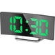 thumbnail image 2 of Digital Silent Non-Ticking Alarm Clock for Bedrooms, 7'Large LED Mirror Screen, 2 Brightness Mode, 12/24H, Temperature, Date, Night Light, Snooze, US, 2 of 5