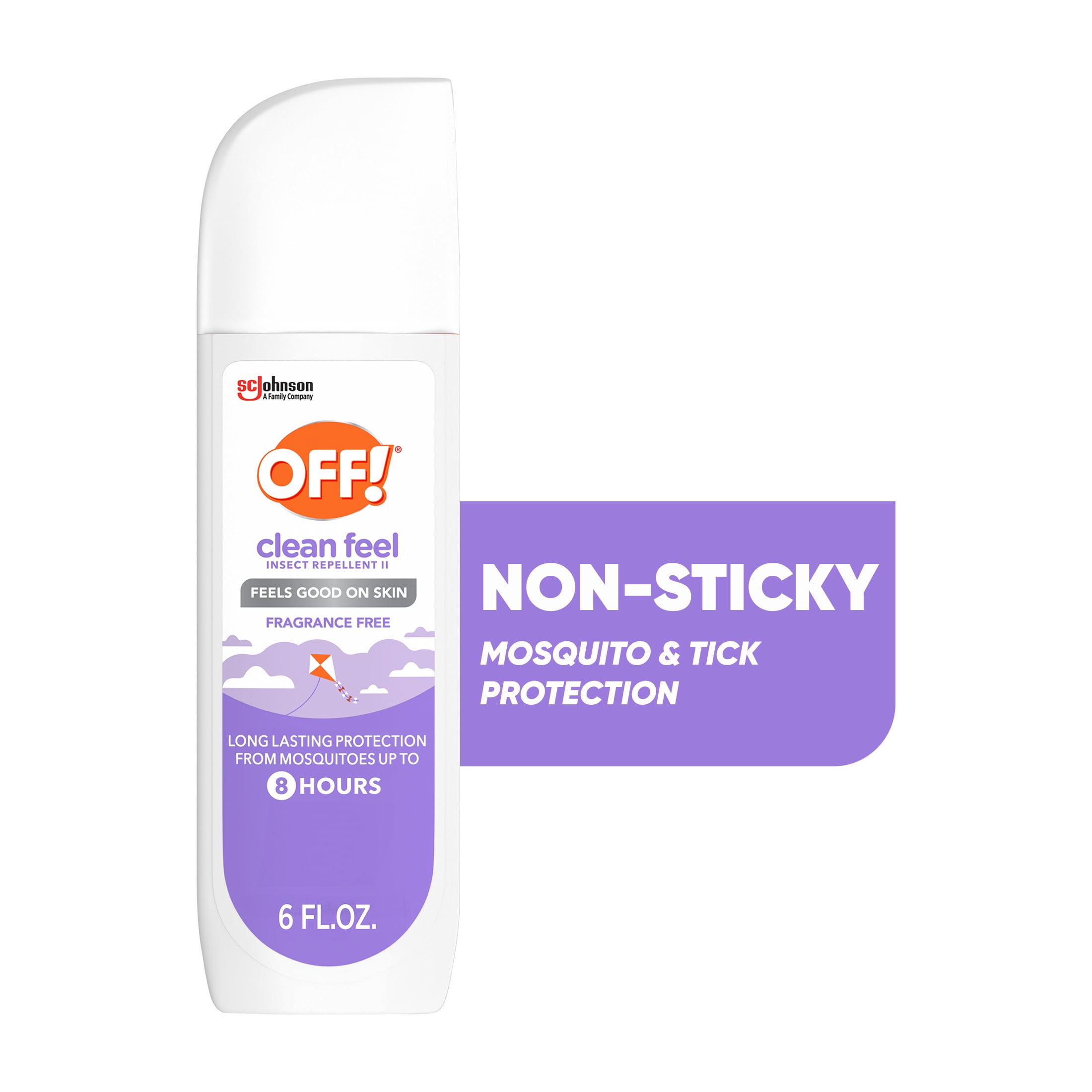 OFF! Clean Feel Picaridin Mosquito Repellent Spritz, Fragrance Free Formula, 6 oz