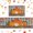 Fall 3, variant on Buffalo Plaid Pumpkin Fall Kitchen Rugs Set of 2,Thanksgiving Autumn Pumpkin Front Door Mat Floor Rug for Fall Home Holiday Party Decor 17"x47" 17"x30"