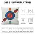 thumbnail image 5 of Throw Pillow Cover Red Aim Cartoon Archery Target Arrows Missing The Mark 16x16 Inches Pillowcase Home Decorative Square Pillow Case Cushion Cover, 5 of 5