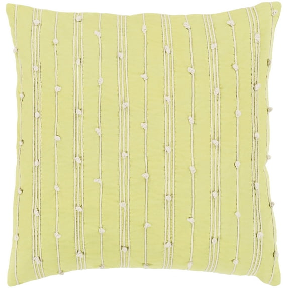 Surya ACT002-1818P Accretion Pillow Kit - Lime & Cream - 18 x 18 x 4 in.