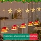 thumbnail image 4 of Cortina de luces Led para decoración navideña, colgante de copos de nieve de Papá Noel, cadena de luces para decoración navideña, 2023, 4 of 4