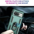 thumbnail image 4 of Compatible with Google Pixel 8A Case Built-in 360 Ring Holder Kickstand, Extreme Protection Military Armor Magnetic Car Dual Layer Protective Heavy Duty Phone Cover For Google Pixel 8A,Darkgreen, 4 of 6