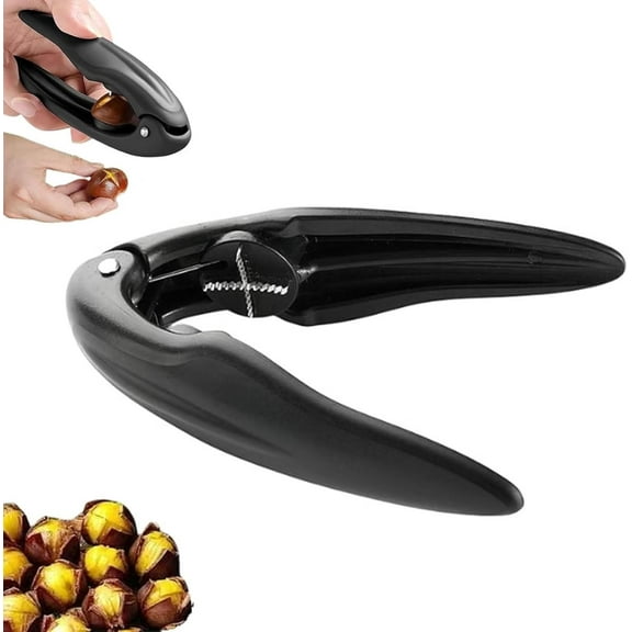 Chestnut peeler, chestnut cutter, chestnut peeling knife, multi-purpose nut tongs, pecan tongs, shell opener, kitchen utensil, chestnut tongs, suitable for chestnuts, walnuts, etc.