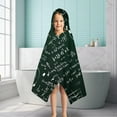 thumbnail image 6 of Math Equations Physics Icons Green Pattern Hooded Bath Towel，50"x30" for Ages 3 To 12 Kids, Quick Dry Lightweight Soft Microfiber Hood Beach Towel Cover Up for Kids, 6 of 7