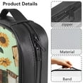 thumbnail image 5 of FKELYI Sunflower Book Owl Print PU Leather Bible Cover with Zipper Pocket Church Bible Bag with Top Handle Book Organizer Holder Christian Bag for Women Men Prayer Study, 5 of 6