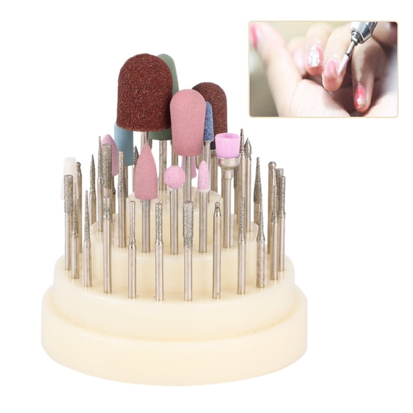 Herramientas Eléctricas Para Manicura Y Pedicura, Juego De Cabezales De Pulido Para Limas De 45 Piezas, Durabilidad Y Rendimiento De Corte, Uñas DIY O Manicura Desde El