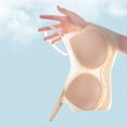 thumbnail image 3 of Women's Thin Seamless Vest Soft Support Large Chest Small Half Fixed Cup Breathable Bra Womens Bras Push up plus Size Bra Sports Sports Bras for Women High Support Pack Womens Workout Sports Bras, 3 of 4