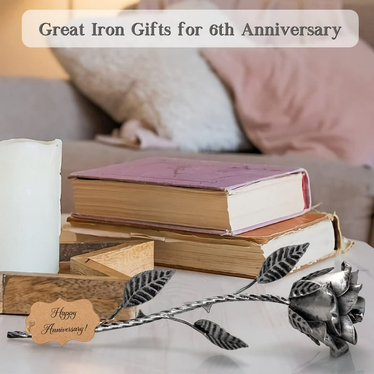 Iron Gifts for 6th Anniversary Metal Rose 6 Year Iron