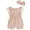 Pink, variant on WIBACKER 2-Pack Newborn Baby Girls Romper Toddler Thin Lace Outfit Summer Clothes with Headband