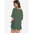 thumbnail image 5 of Women's Casual Short Sleeve Crew Neck T-Shirts, 5 of 6