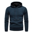 thumbnail image 2 of Chaqueta de lana con capucha de suéter casual de otoño invierno de moda para hombres Pompotops oipoqjl36681, 2 of 5