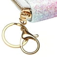 thumbnail image 4 of Badiya Small Glitter Wallet for Women Girls Women Mini Coin Purse Pouches with Key Ring, 4 of 10