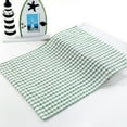 thumbnail image 3 of Lubelski Soft Plaid Absorbent Kitchen Table Dishcloth Cotton Cleaning Cotton Tea Towel Blue, 3 of 7