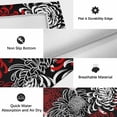 thumbnail image 6 of Red White Outdoor Rug for Patio/Deck/Porch, Non-Slip Large Area Rug 5 x 7 Ft, Abstract Black Chrysanthemum Flower Floral Indoor Outdoor Rugs Washable Area Rugs, Reversible Camping Rug Carpet Runner, 6 of 8
