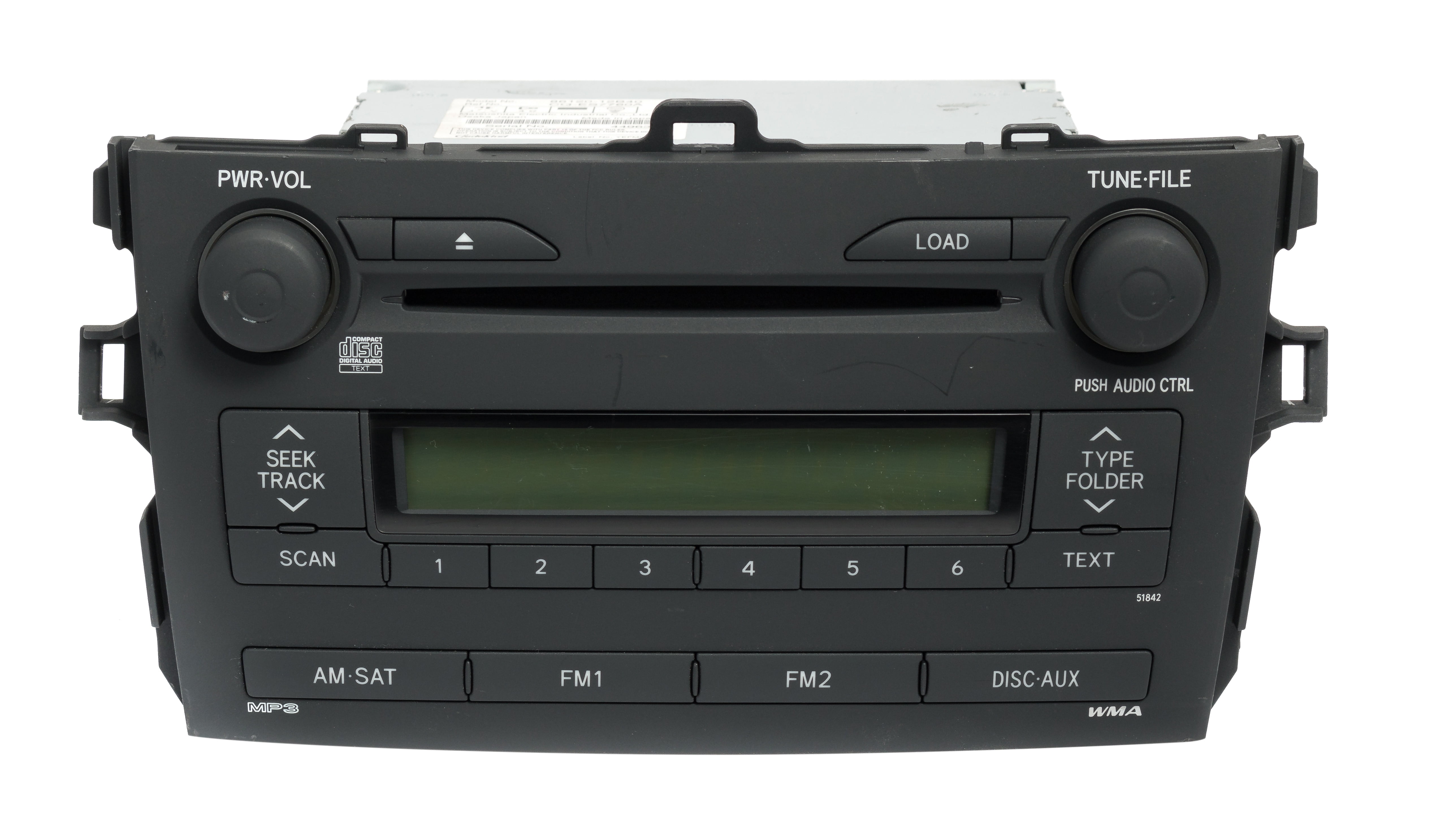 Restored 2009 Toyota Corolla AM FM Radio SiriusXM Ready CD Player 8612012B40 Option 51842 (Refurbished)