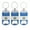 El Salvador, variant on Beer Bottle Opener Keychain - Set of 3 Cans