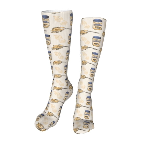 KLL Peanuts Print Cool Socks Men's Women's Crew Socks Funny Crazy Novelty Stockings
