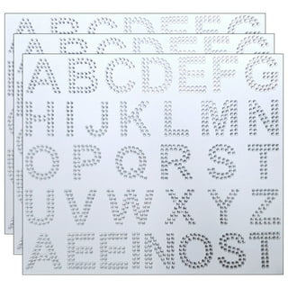 Letter Alphabet Number Stickers, Reflective Glitter 1 81 Count/Sheet -  Yahoo Shopping