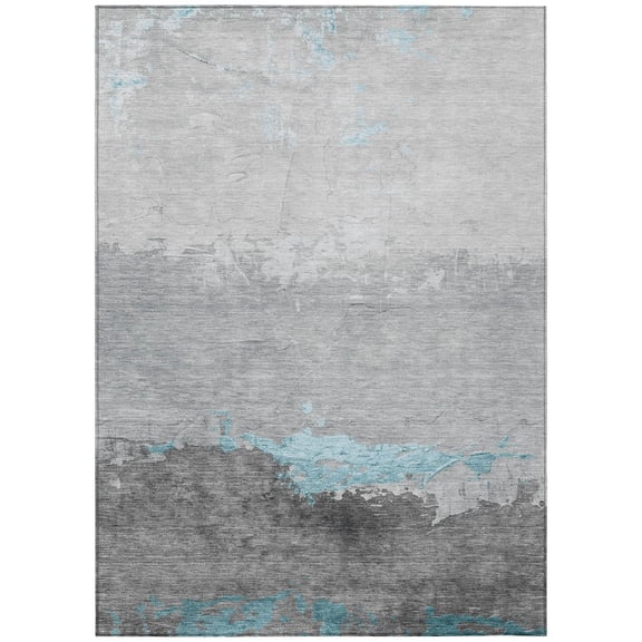 Dalyn Rugs Machine Washable Indoor/Outdoor Chantille Teal 3' x 5' Rug