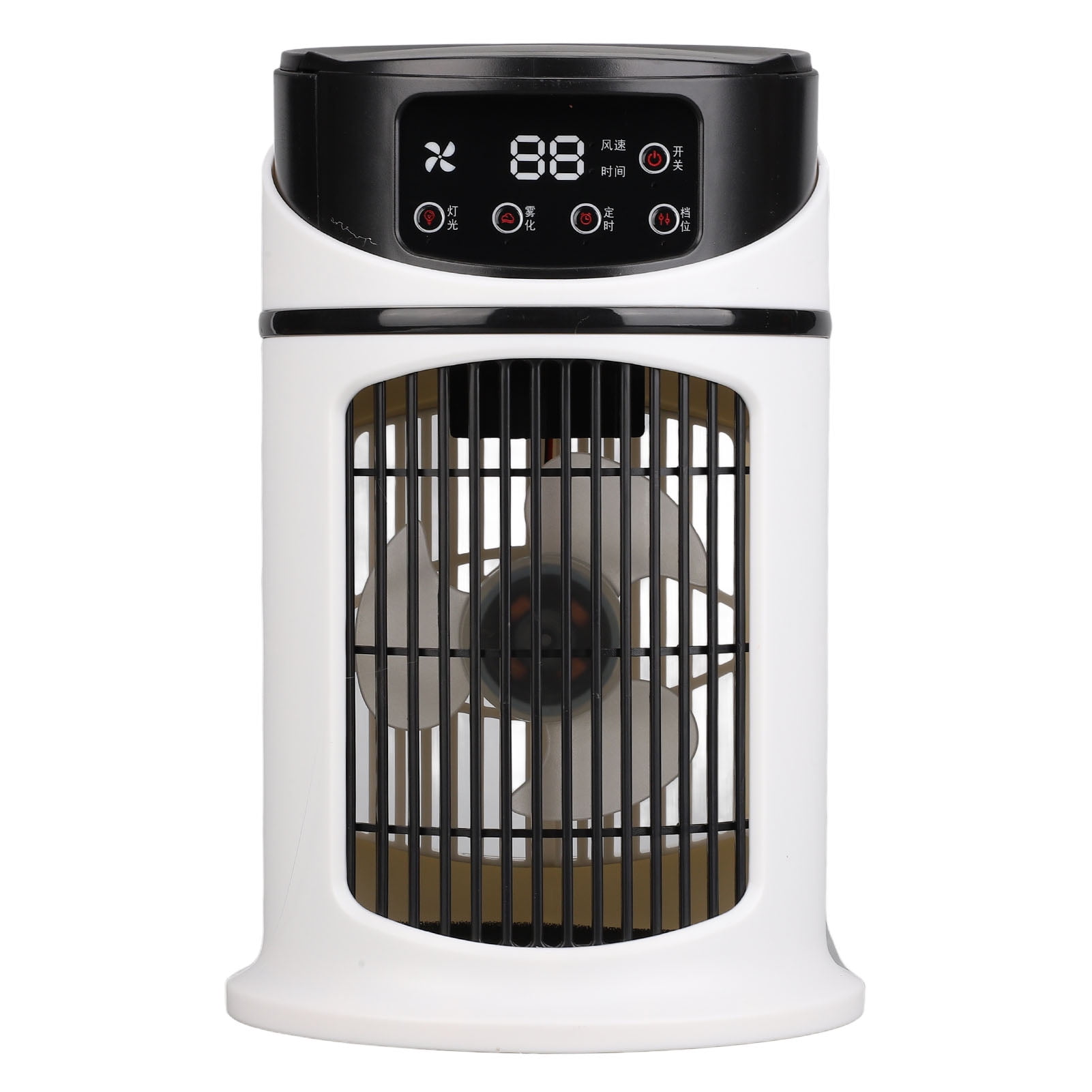 Yajisi Portable Mini Air Conditioner Mobile Multifunction Evaporative Space Cooler Fan with 300ml Water Tank (10.14 oz), Personal Water Cooling System for Office Desk, Home Bedroom, and Dorm Room